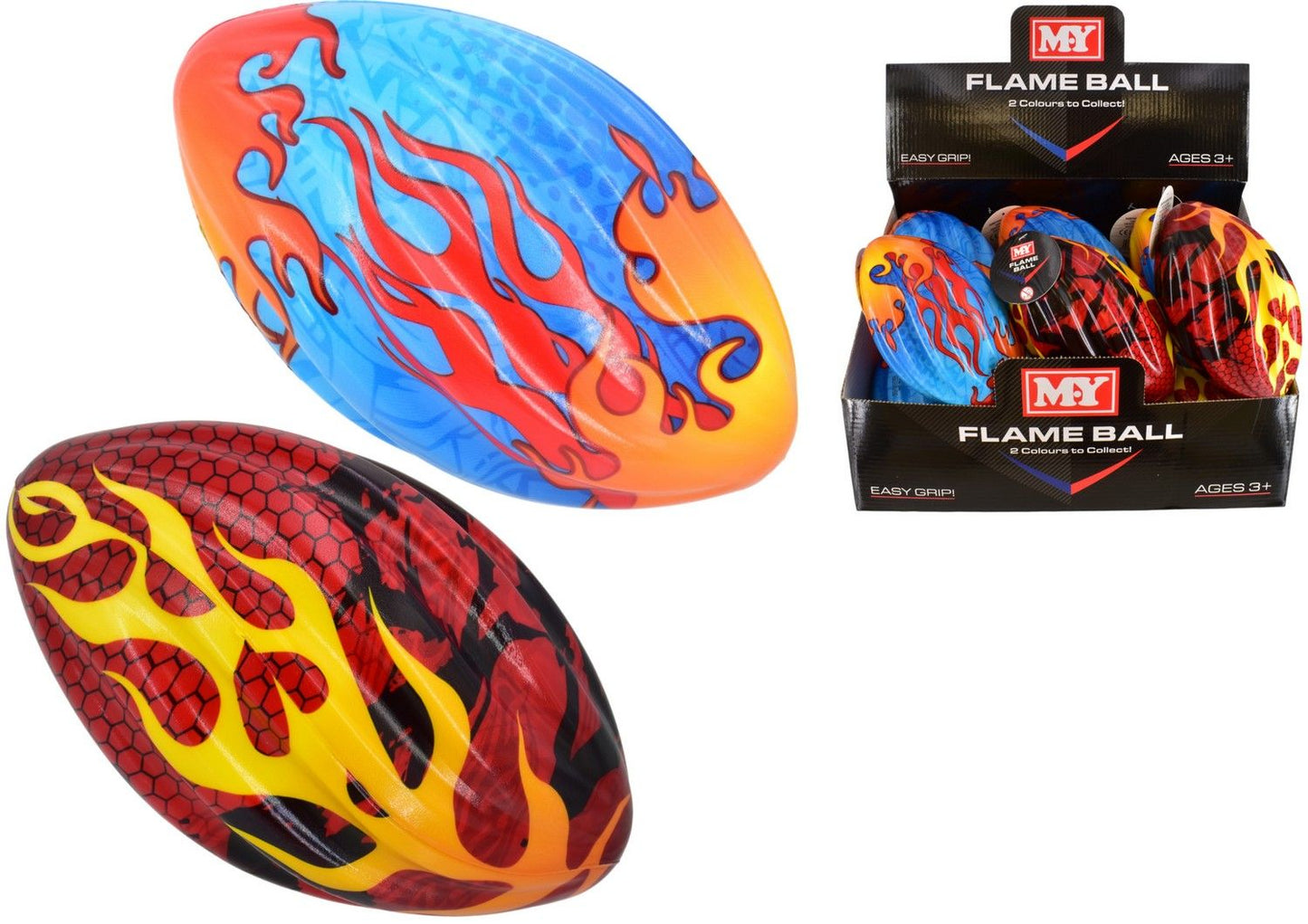 Flame Ball Rugby Ball Hot Colour