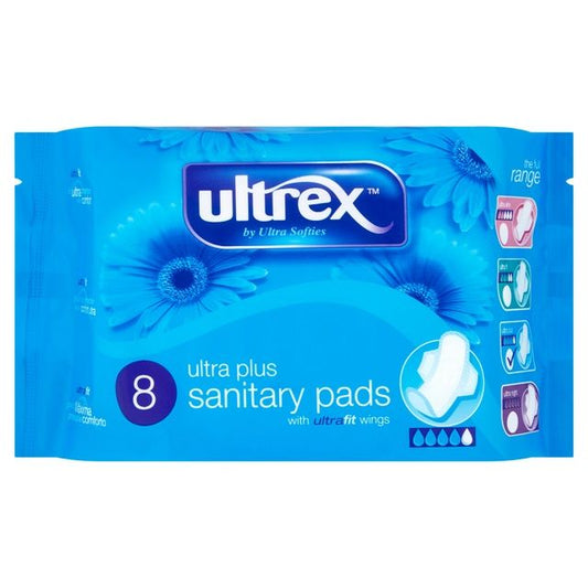 Ultrex Sanitary Pads Ultra Plus 12x8pk