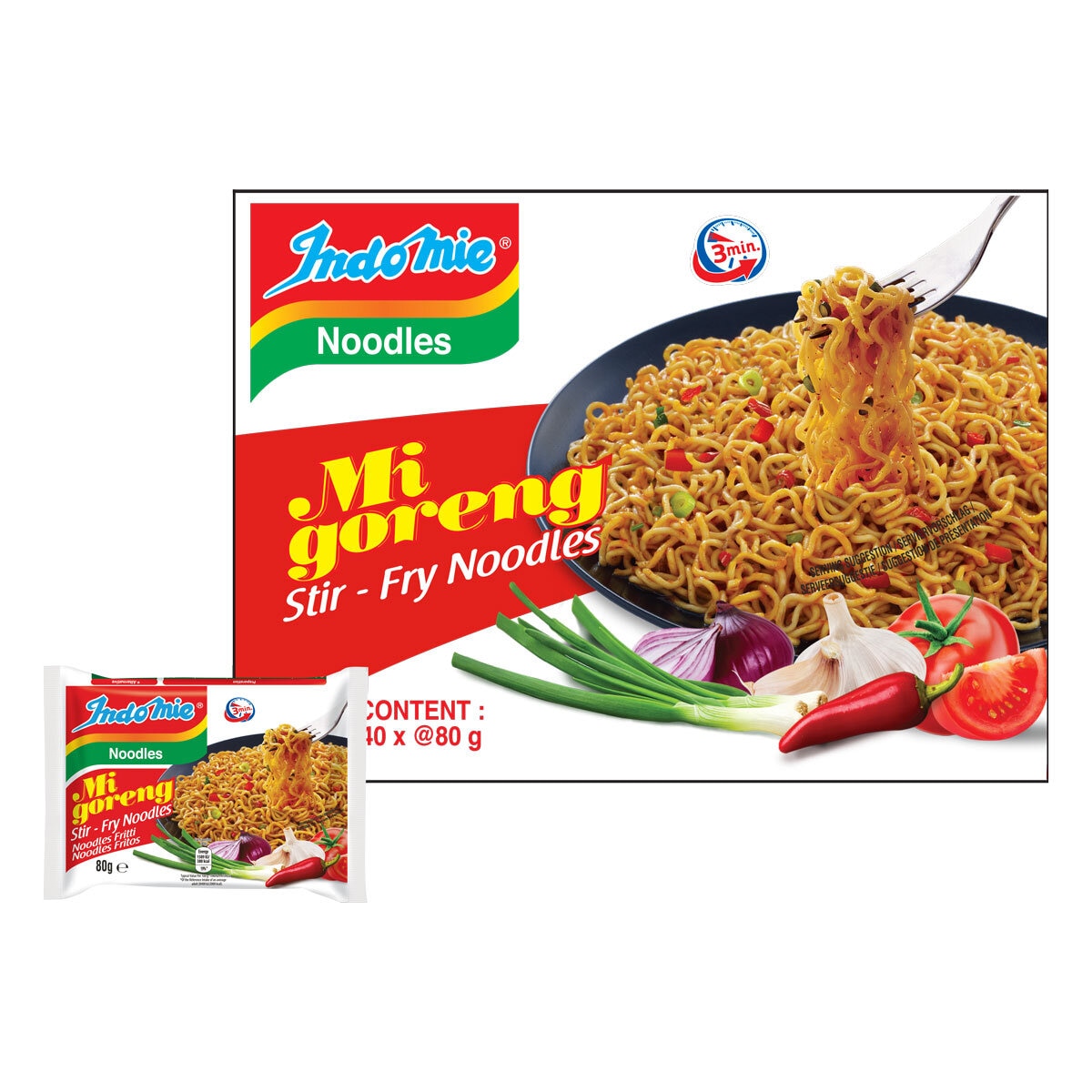 Indomie Mi Goreng Stir Fry Noodles 40pk