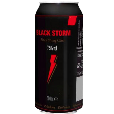 Black Storm Cider 6X4X500ml PM!1.29
