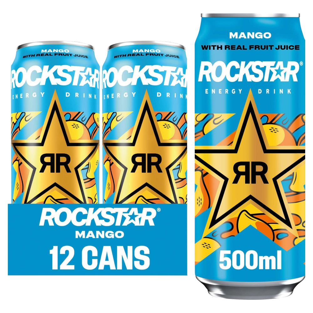 Rockstar Mango 500ml 12pk PM £1.29