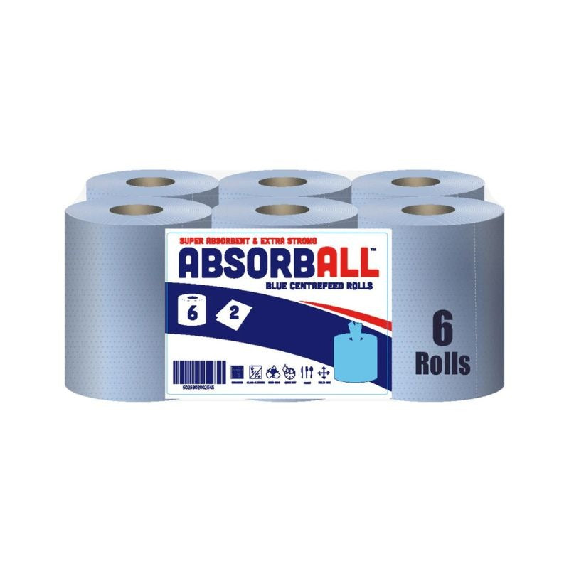 Absorb All Blue Centrefeed 6 Rolls