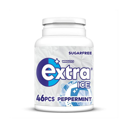 Extra Ice Peppermint Gum Bottle 6 x 46pcs