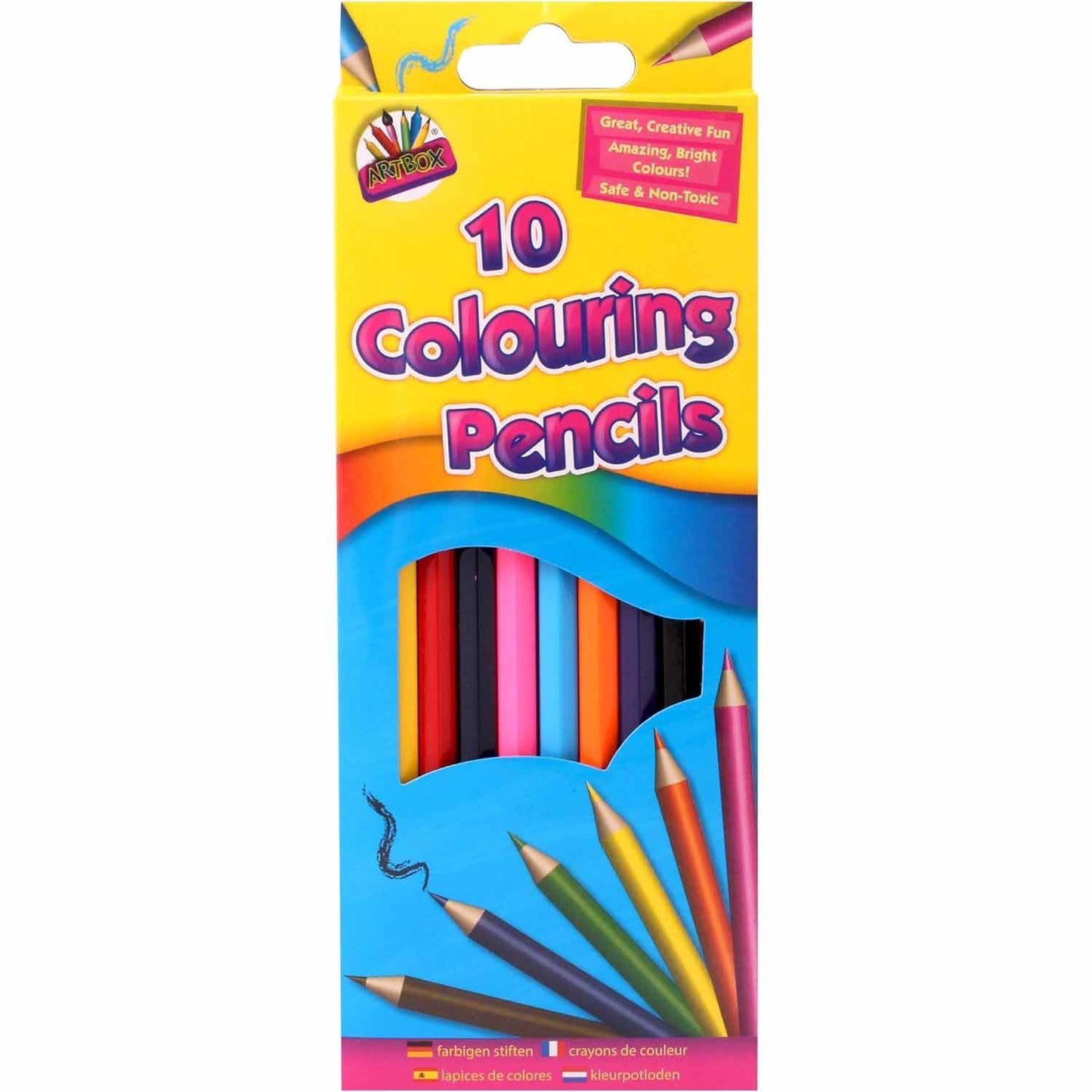 10 Full Size Colour Pencils