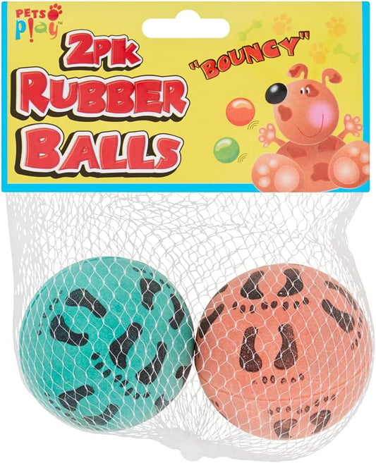 Pets at Play Rubber Balls 2pk