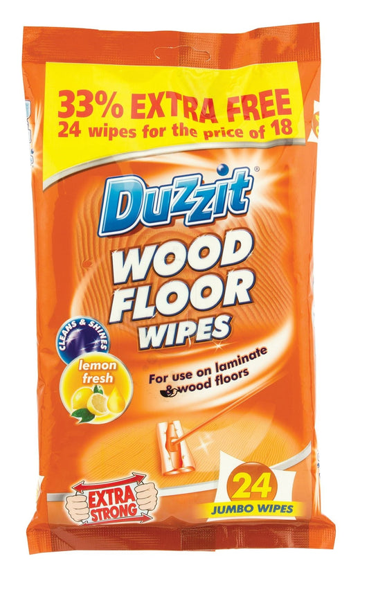 Duzzit Wood Floor Wipes 24pk