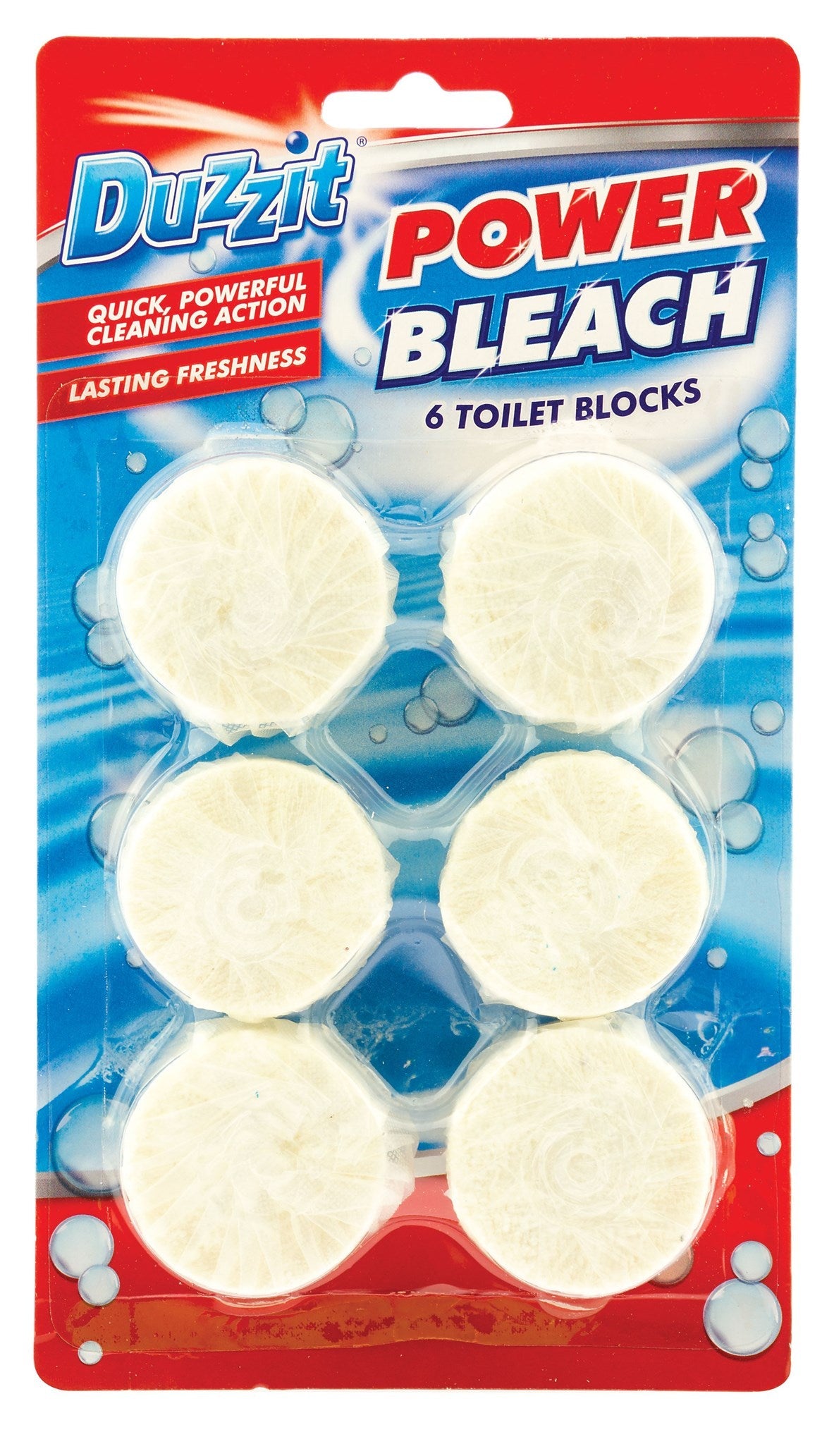 Duzzit Power Bleach Toilet Blocks 6pk