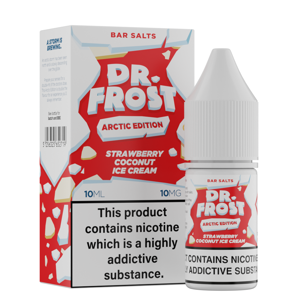 Dr Frost Arctic Strawberry Coconut Ice Cream 10ml Nic Salt