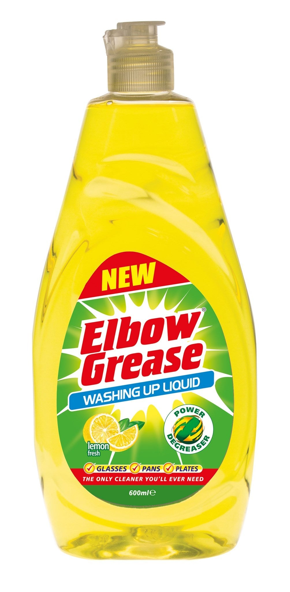 Elbow Grease Lemon Washing Up Liquid 600ml