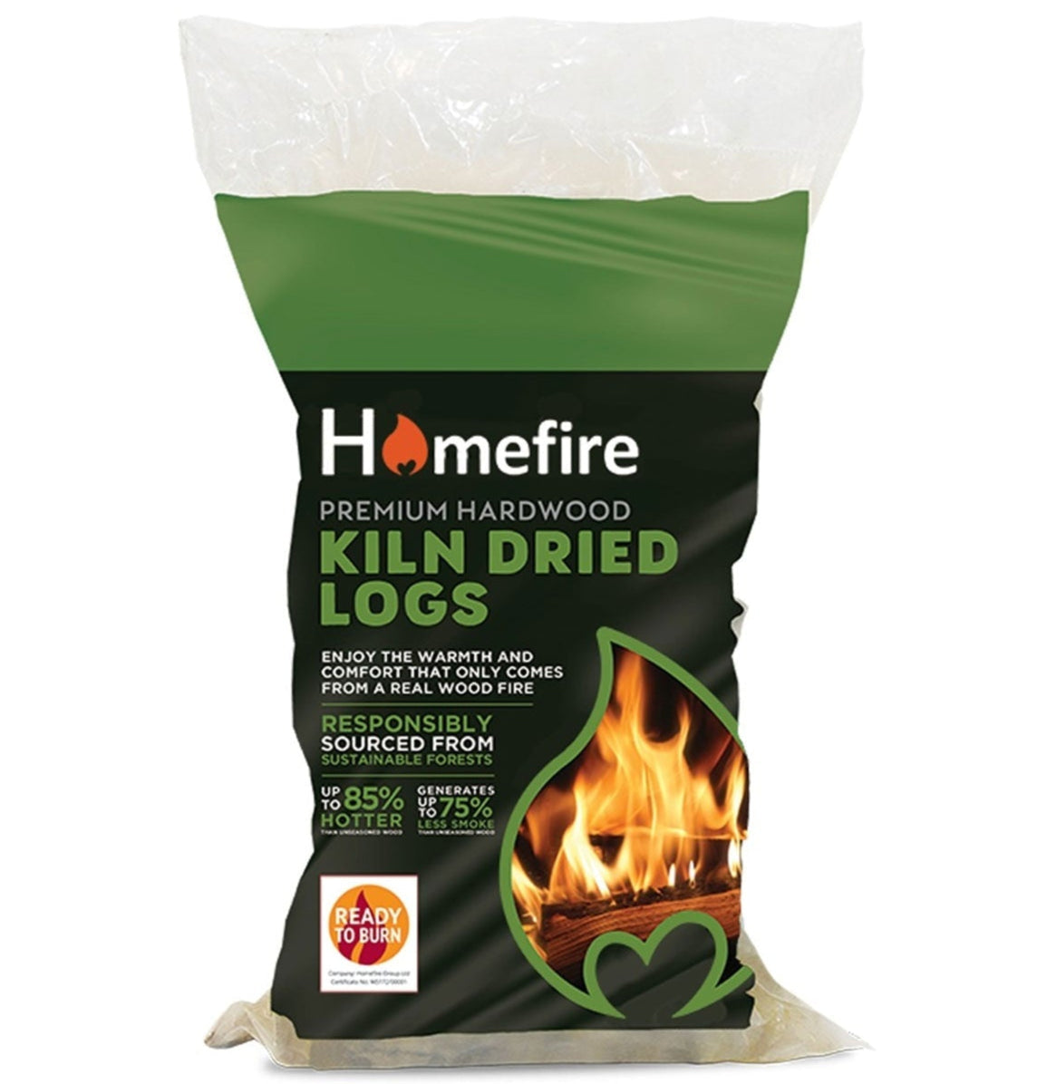 Homefire Kiln Dried Hardwood Logs - Grab Bag 40X25X17CM