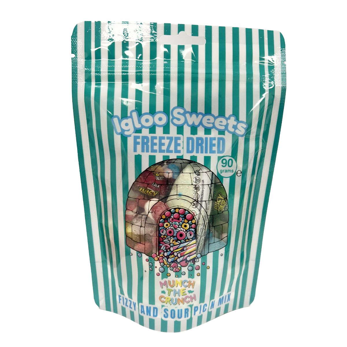 Igloo Sweets Freeze Dried Fizzy & Sour Candy Pick N Mix 90g