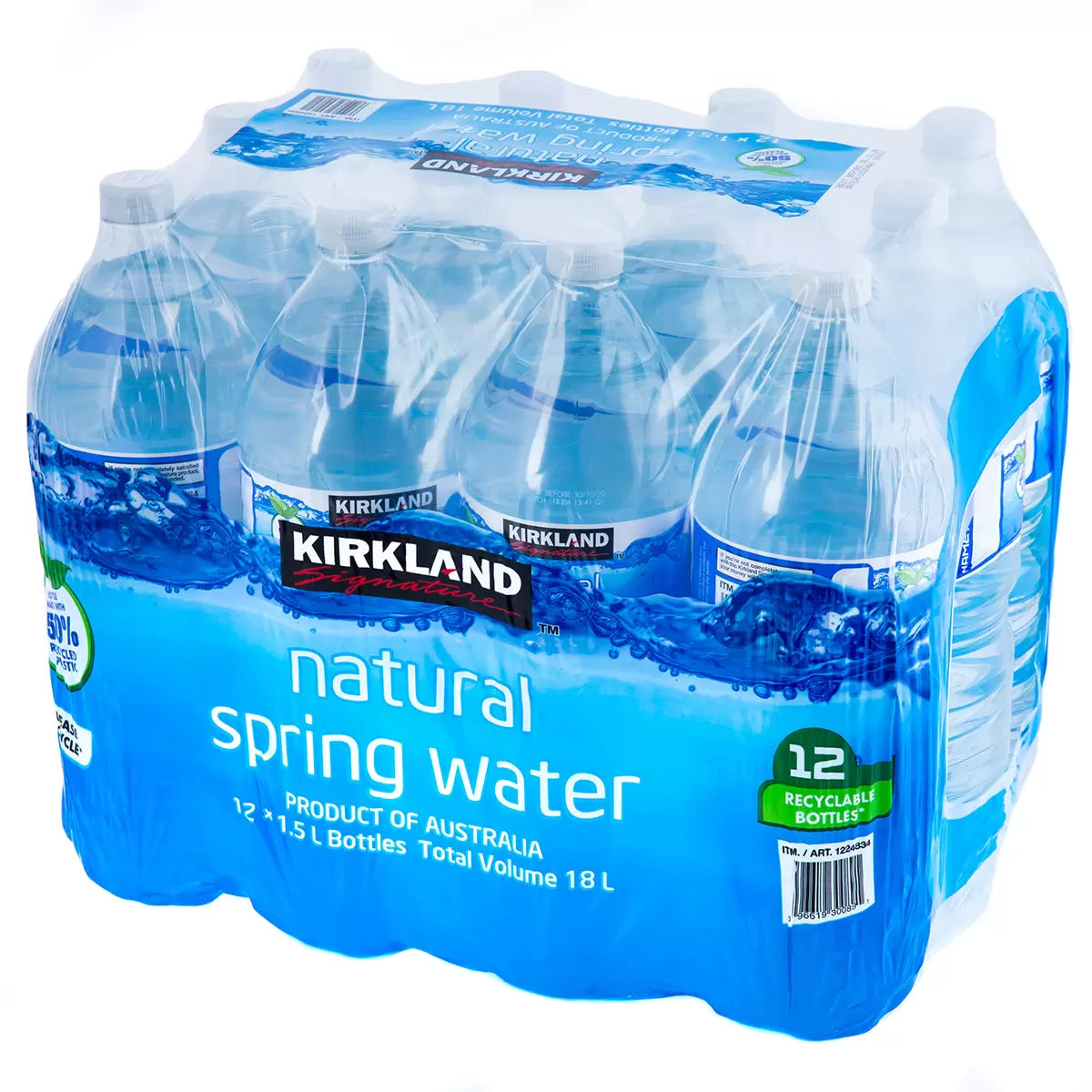Kirkland Spring Water 12x1.5L