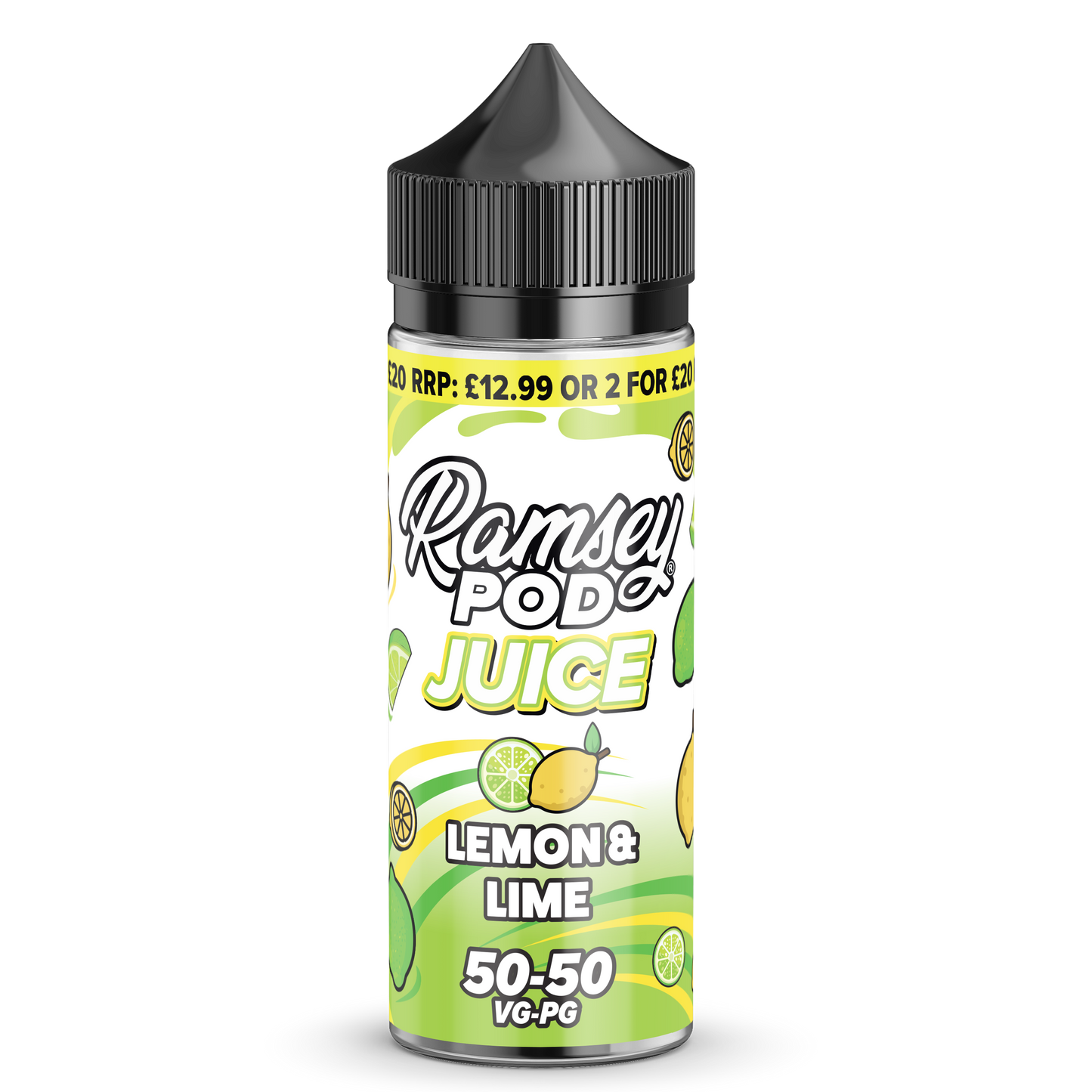 Lemon & Lime by Ramsey Pod Juice 50/50 100ml Shortfill