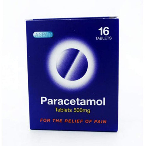 ASPAR Paracetamol 500mg Tablets 12 x 16