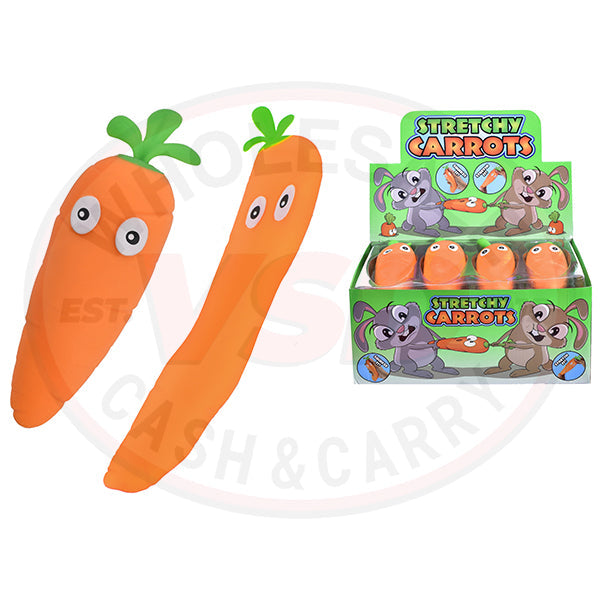Stretchy Carrots In Display