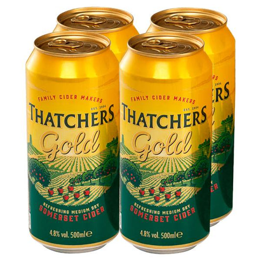 Thatchers Gold Cider 6x4x500ml PM£5.99