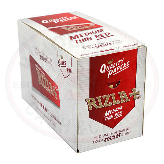 Rizla + Medium Thin Red Rolling Papers (100pcs)