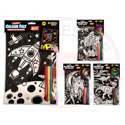 Velvet Art Hanging - 4 Assorted Colours