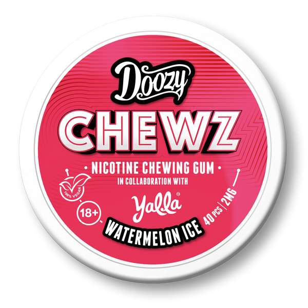 Doozy Chewz Watermelon Ice Nicotine Chewing Gum