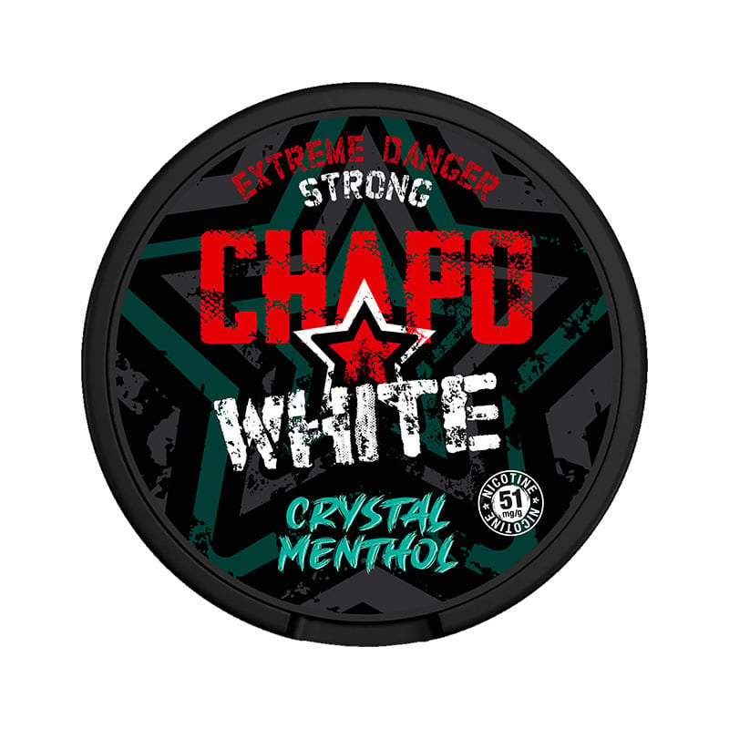 Crystal Menthol Chapo White Danger Strong Nicotine Pouches
