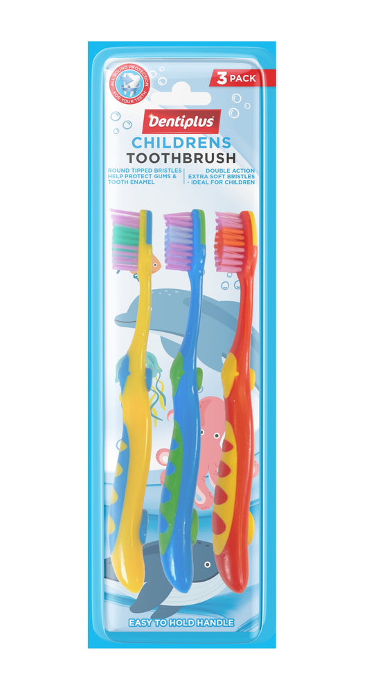 Dentiplus Children Toothbrush 3pk