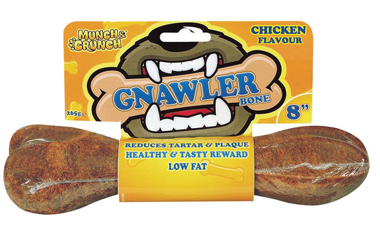 Munch & Crunch Gnawler Bone 8" Chicken Flavour