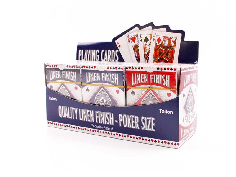 Linen Poker Size Playing Card