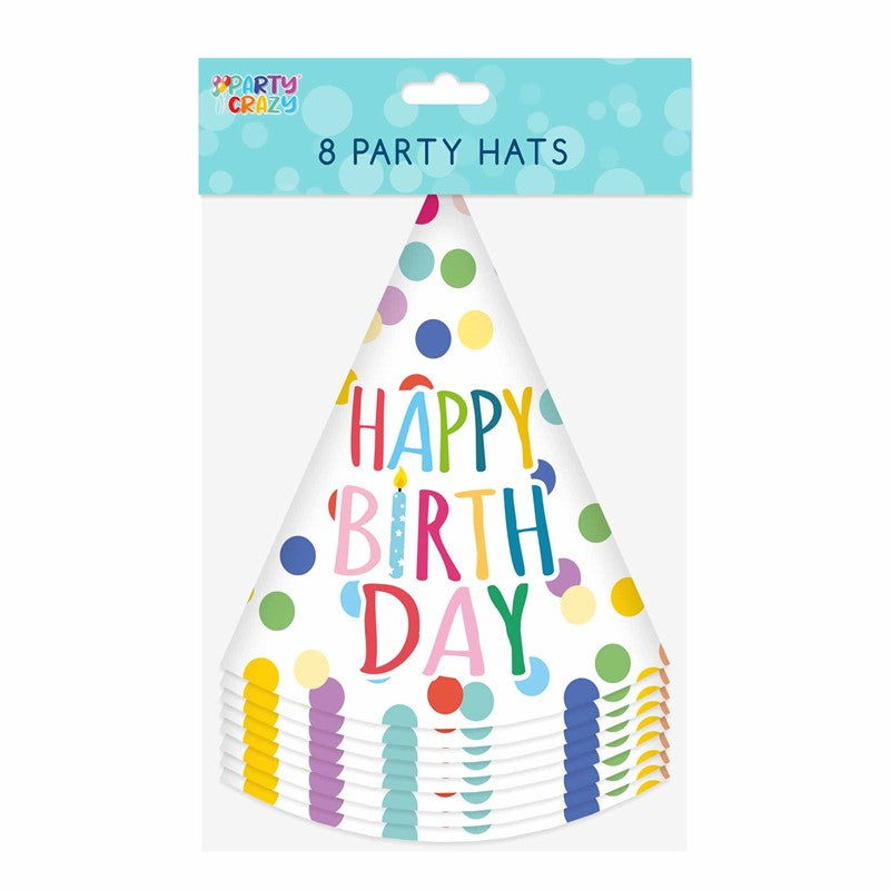 Party Crazy 8 Party Hats