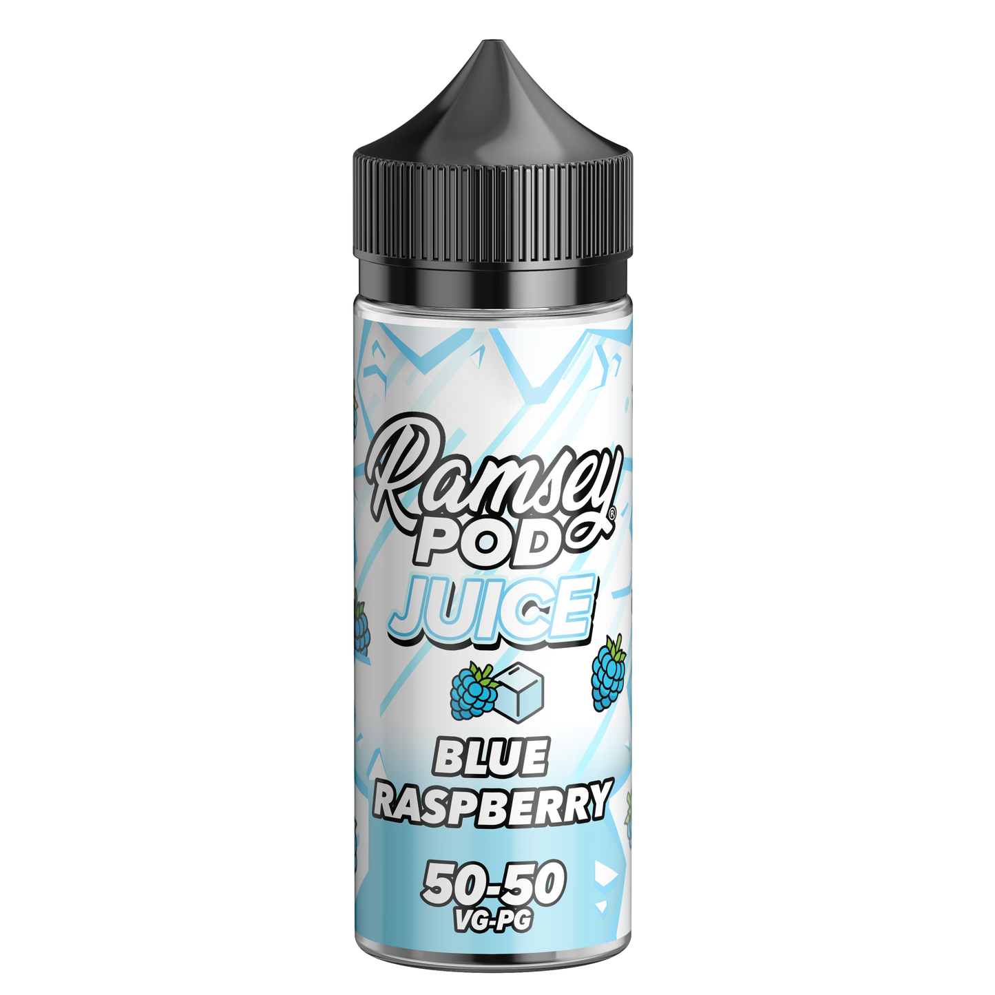 Blue Raspberry On Ice by Ramsey Pod Juice 100ml Short Fill