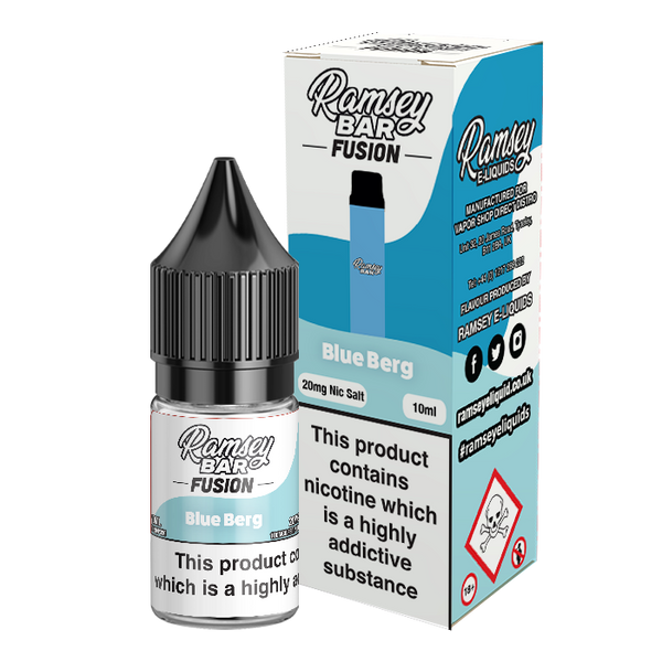 Ramsey Bar Fusion Blue Berg 10ml Nic Salt