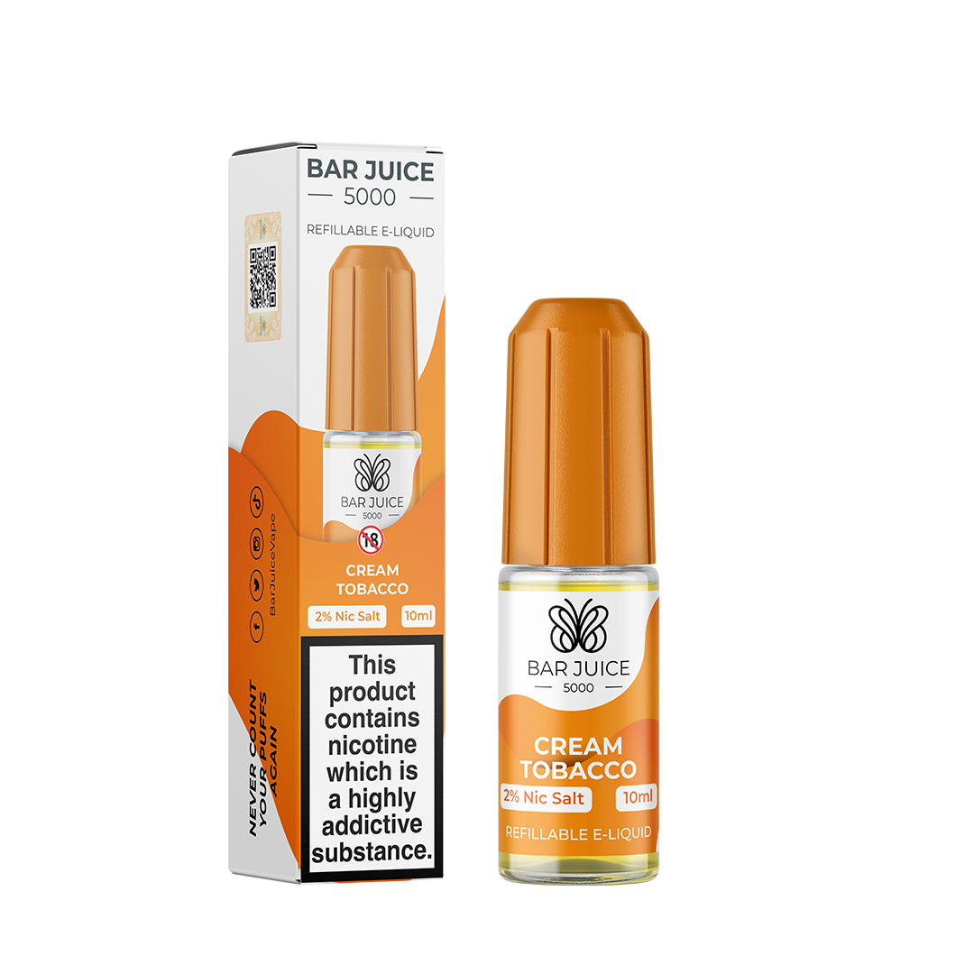 Bar Juice 5000 Cream Tobacco 10ml Nic Salt