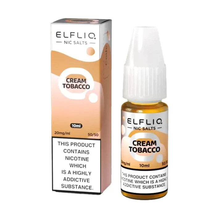 Elf Bar Elfliq Cream Tobacco 10ml Nic Salt
