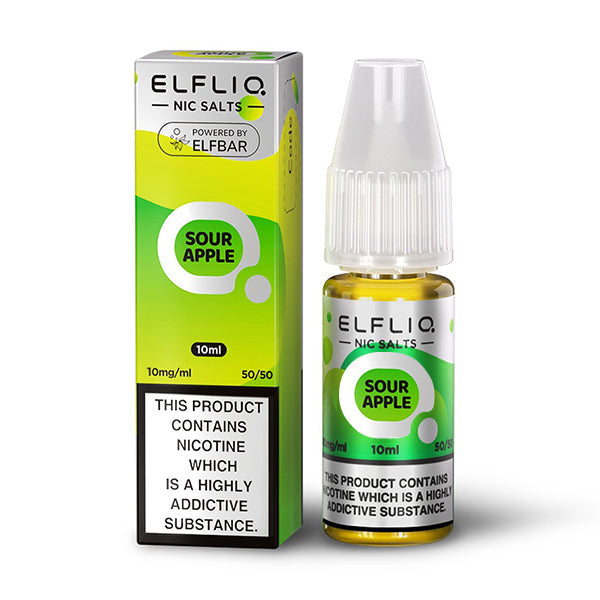 Elf Bar Elfliq Sour Apple 10ml Nic Salt