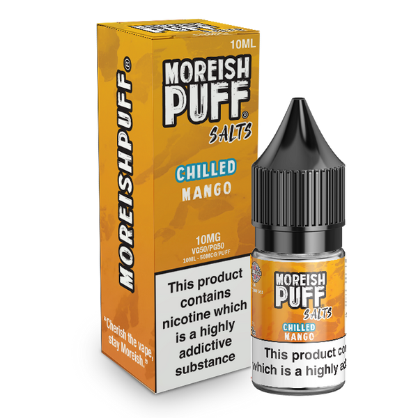 Moreish Puff Salts Mango Chilled 10ml Nic Salt-10mg
