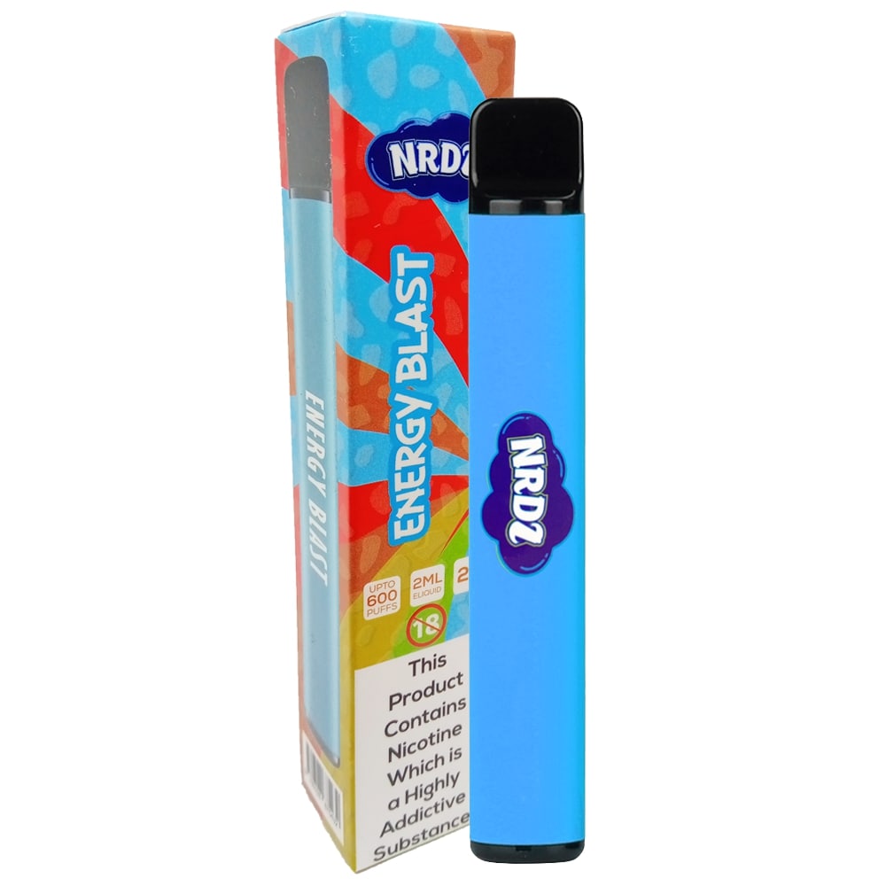 NRDZ 600 Puff Disposable Vape Device - Energy Ice