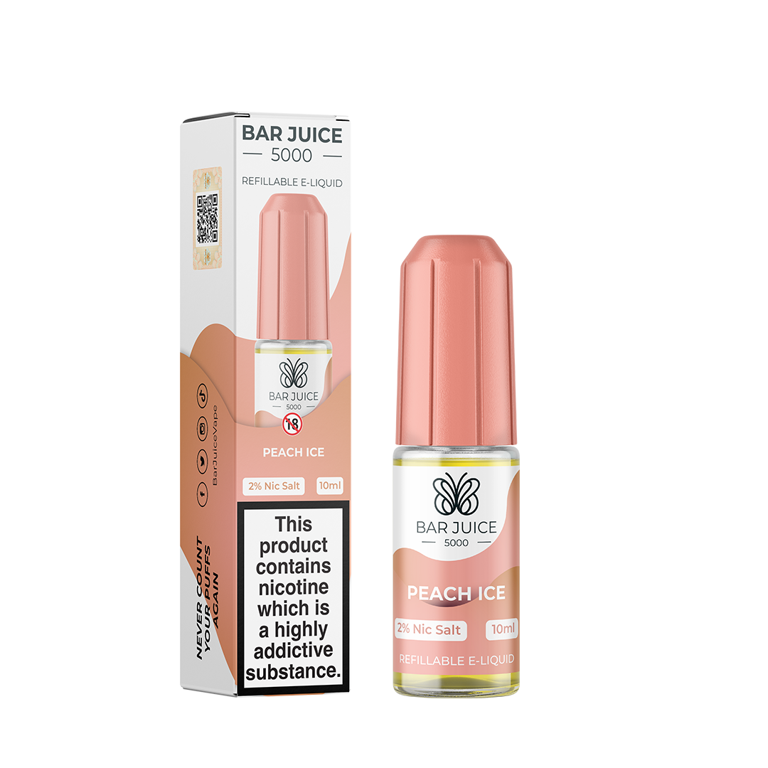 Bar Juice 5000 Peach Ice 10ml Nic Salt