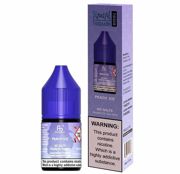 RandM 7000 Peach Ice 10ml Nic Salt