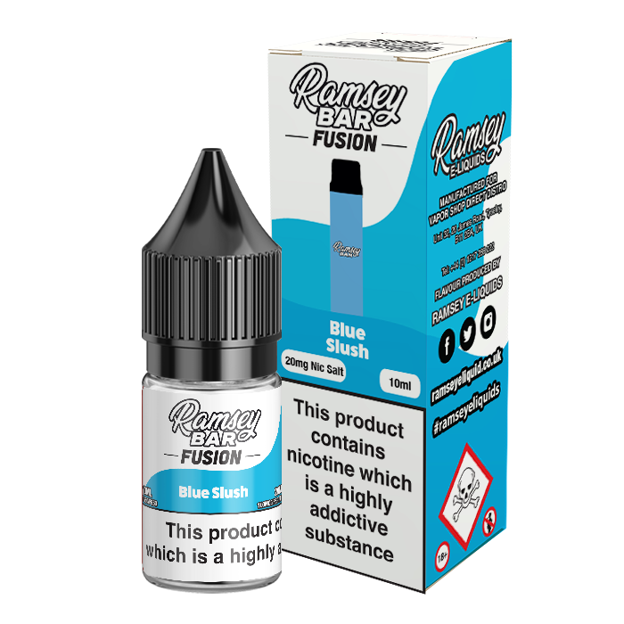 Ramsey Bar Fusion Blue Slush 10ml Nic Salt