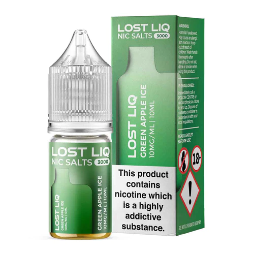 Lost Liq 3000 Green Apple Ice 10ml Nic Salt