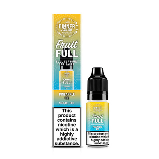 Dinner Lady Fruit Full Pineapple Ice 10ml Nic Salt