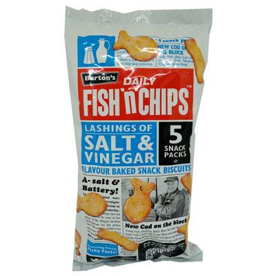 Fish & Chips Salt & Vinegar Crisps 18 x 5pk