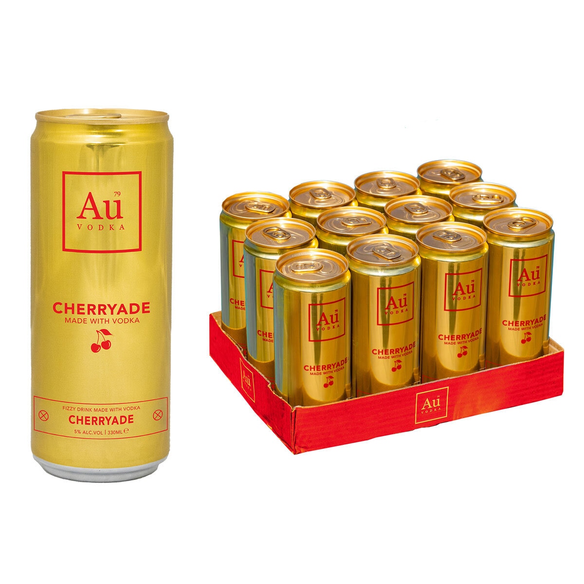 Au Vodka Cherryade 330ml 12pk