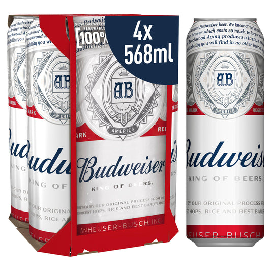 Budweiser Pint 6X4x568ml ALC 4.5% VOL