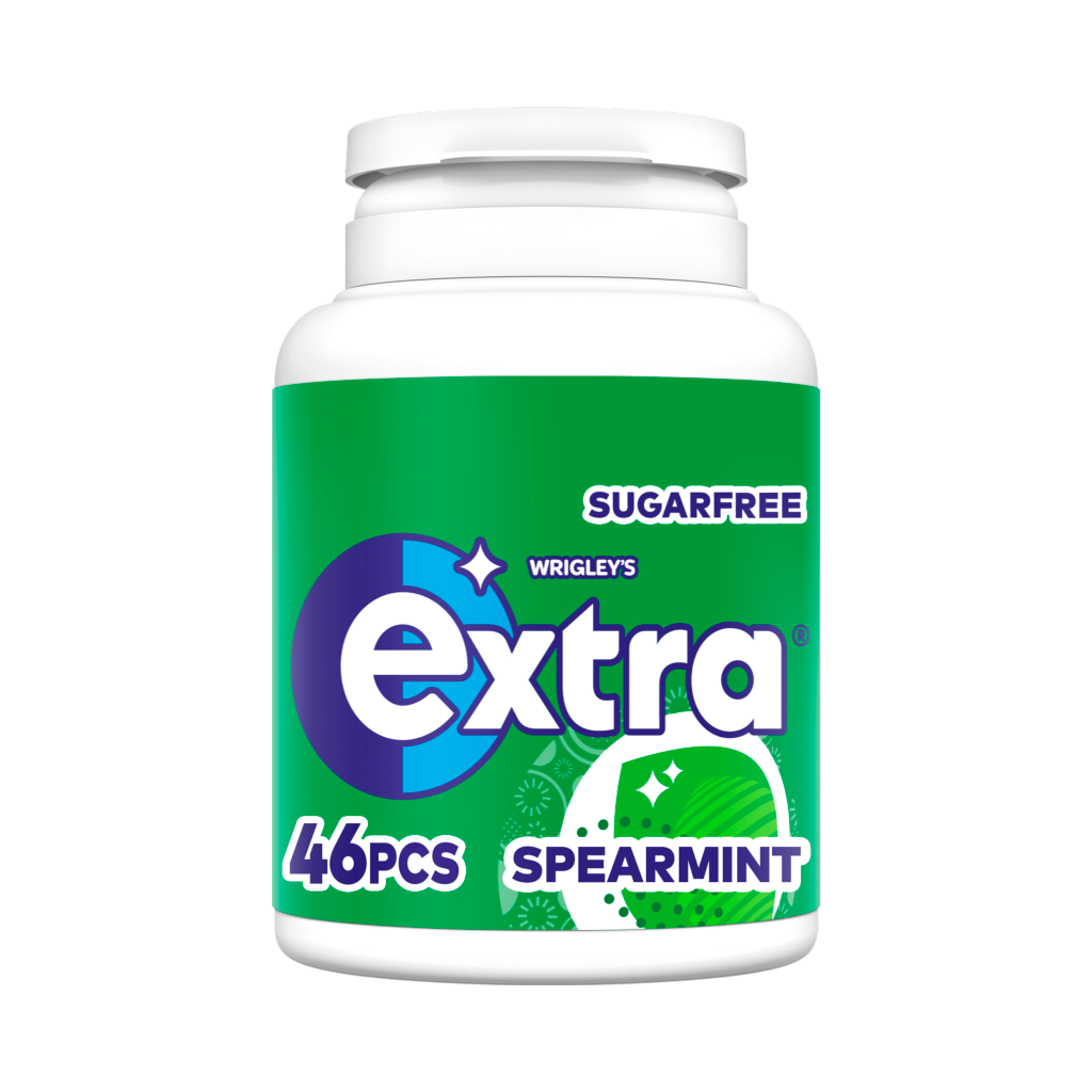 Extra Spearmint Gum Bottle 6 x 46pcs