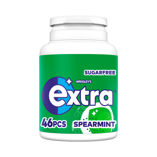 Extra Spearmint Gum Bottle 6 x 46pcs