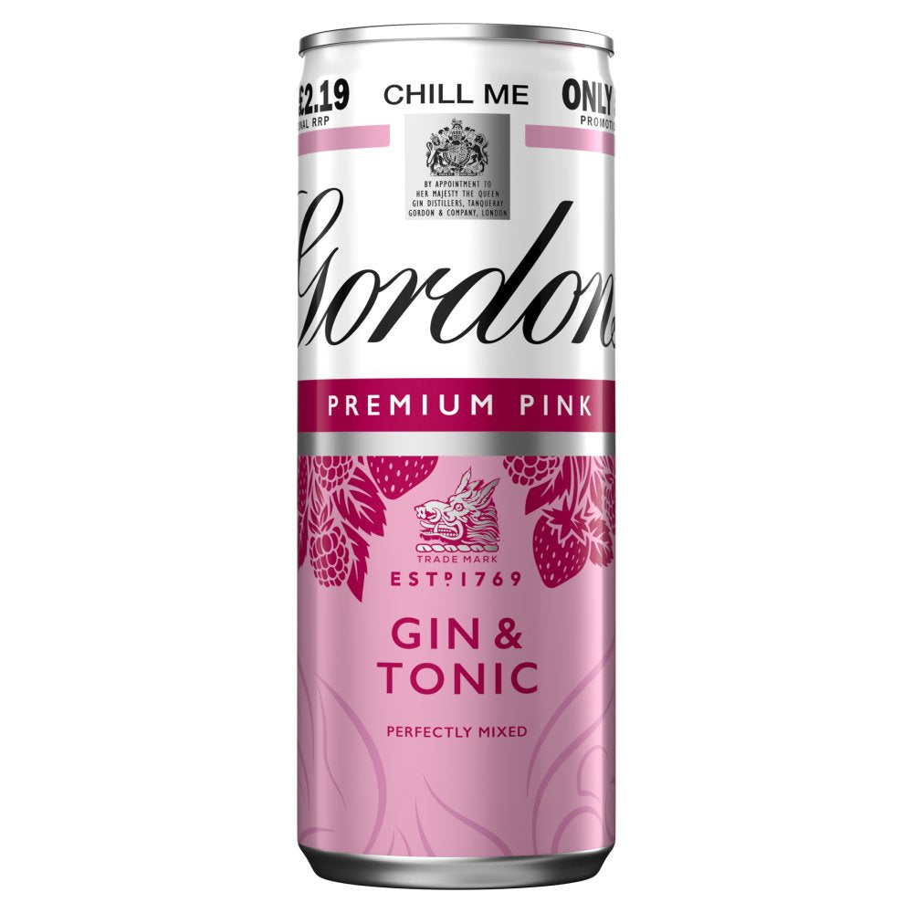 Gordon’s Pink Gin & Tonic 12x250ml