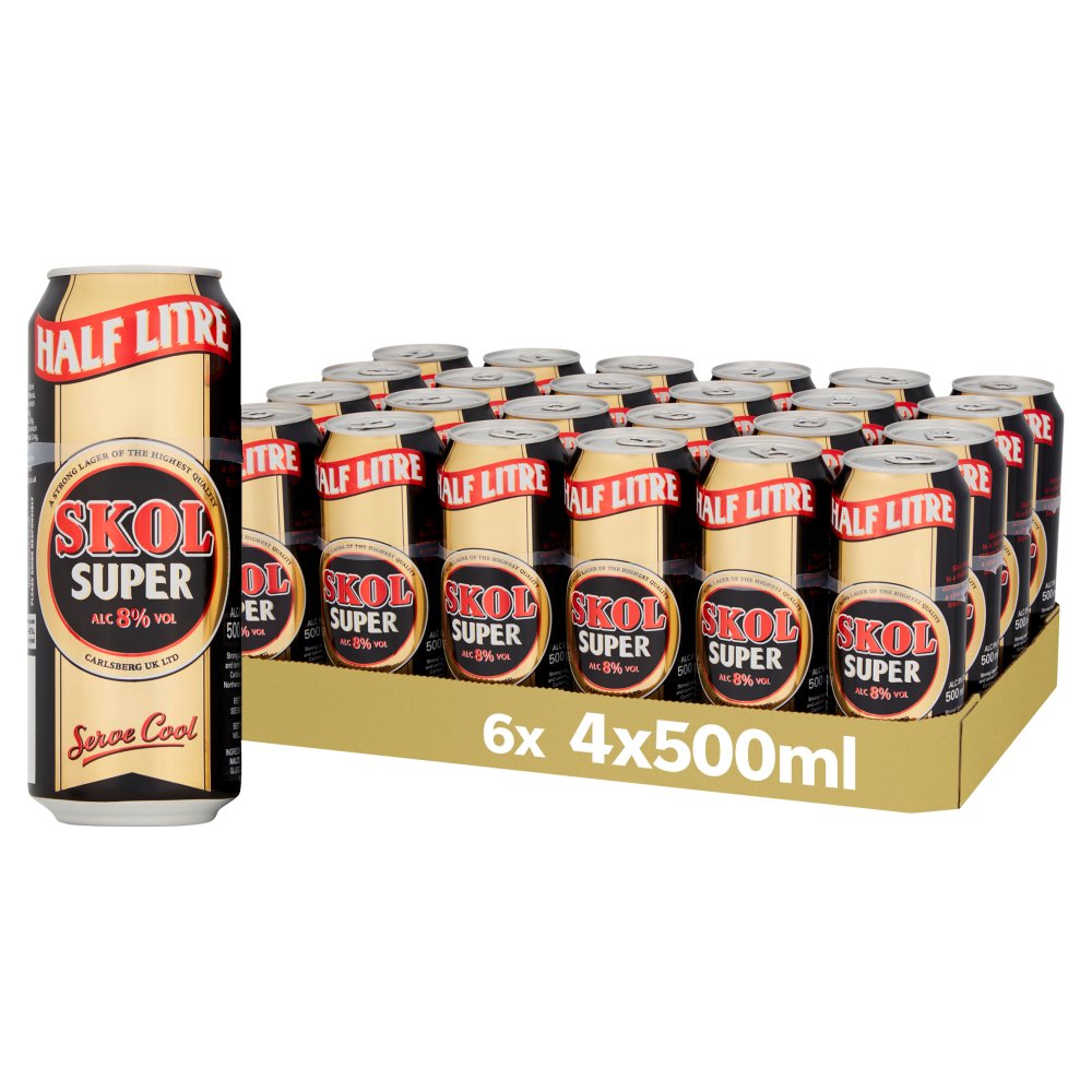 Skol Super 6x4x500ml ALC 8% VOL