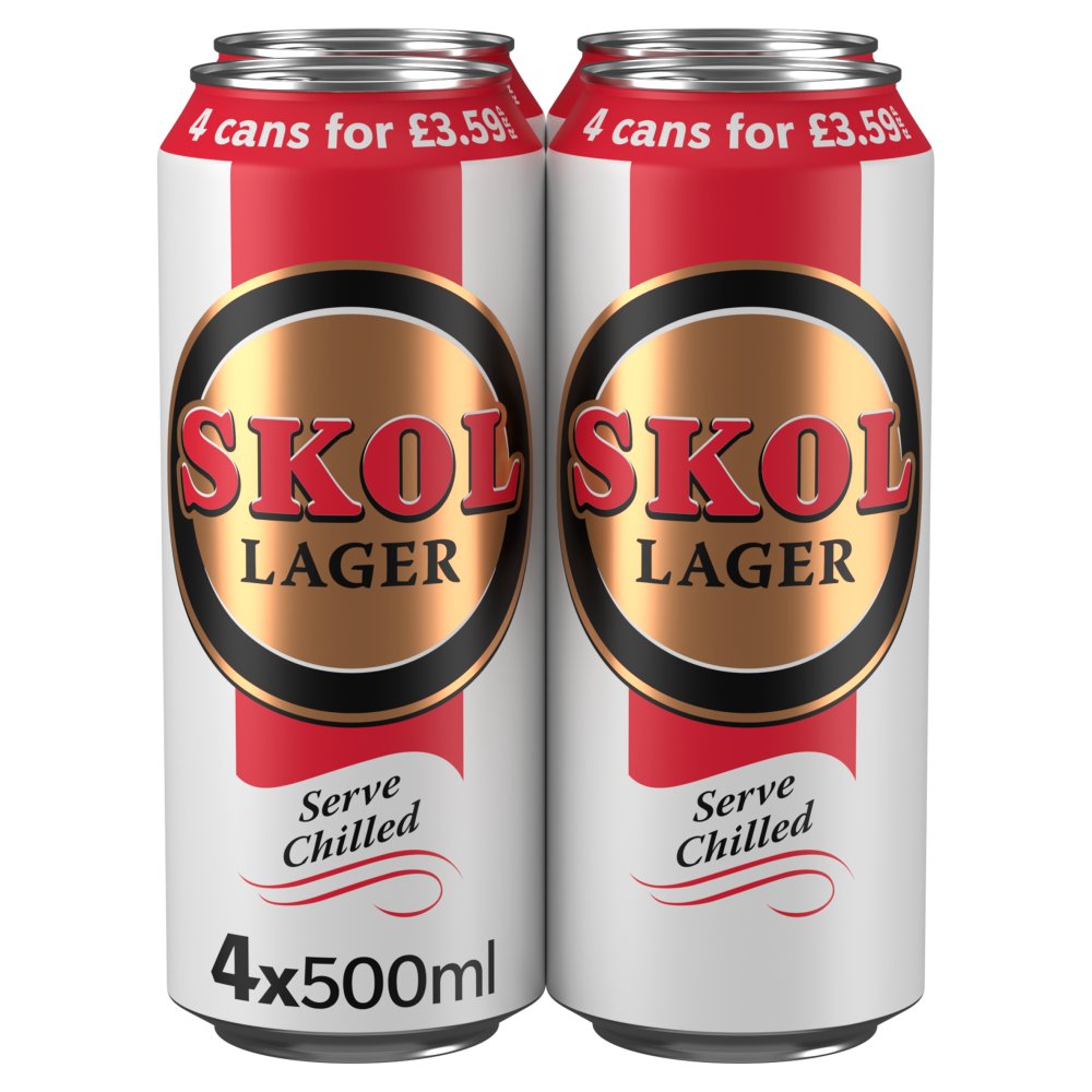 Skol Lager 6x4x500ml PM£3.59