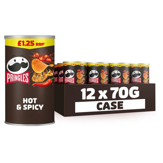 Pringles Hot & Spicy 70g 12pk PM£1.25