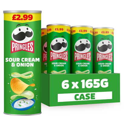 Pringles Sour Cream & Onion (6x165g)